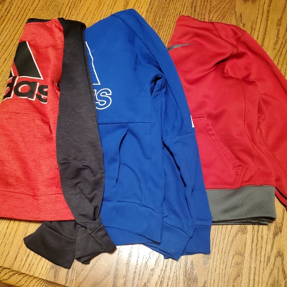 adidas Other - 3 boys large (14/16) hooded sweatshirts. 1 Nike and 2 Adidas